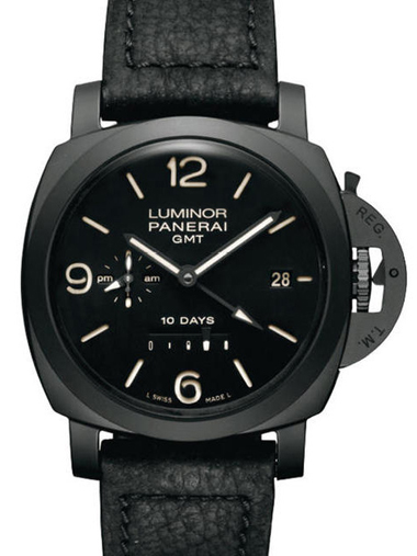 Panerai Luminor 1950 10 Days GMT Ceramica 44mm Mens watch PAM003 - Click Image to Close